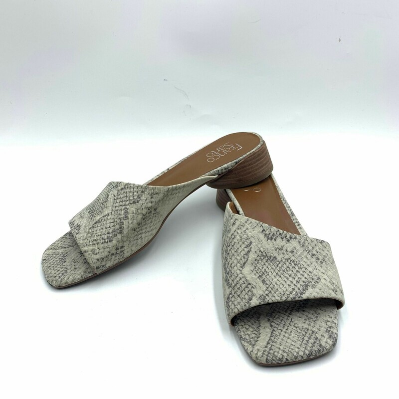 Franco Sarto Sandal, Grey/bei, Size: 9