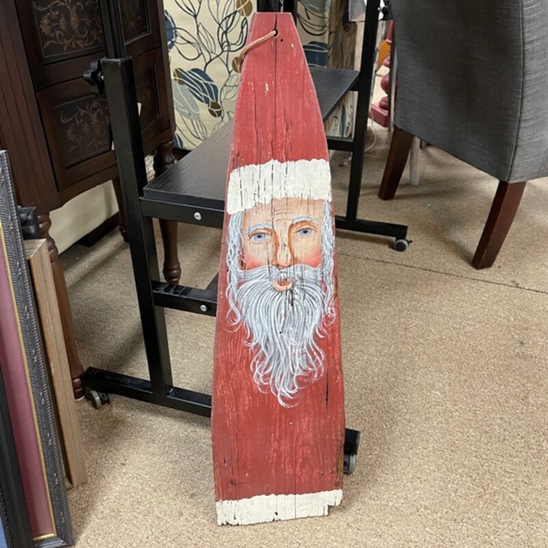 Folk Art Painted Santa