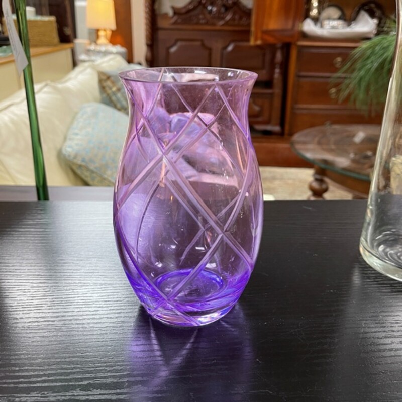 Purple Vase, Size: 7 Tall