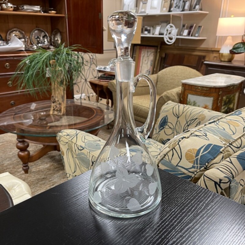 Crystal Decanter, Size: 14 Tall