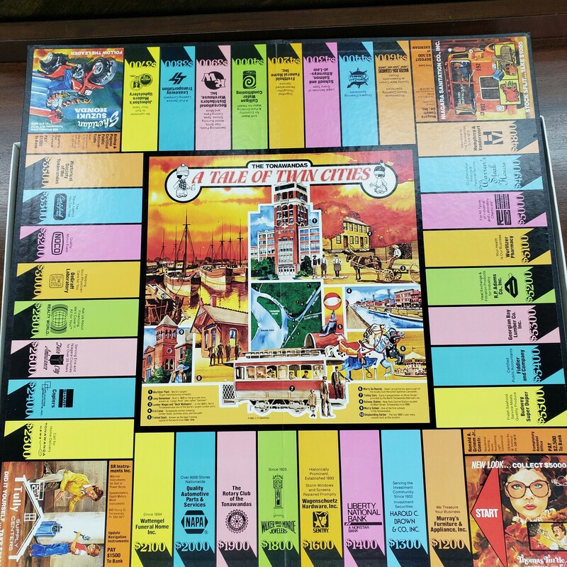 Tale Of Twin Cities Board Game, Complete, Size: Tonawanda, NY