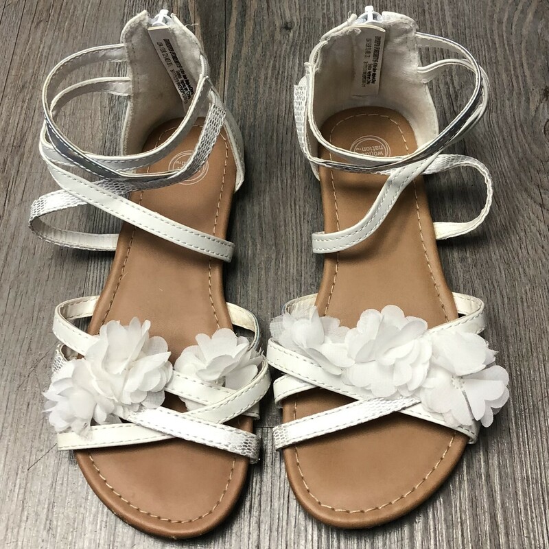 Wonder Nation Sandals, White, Size: 1Y
