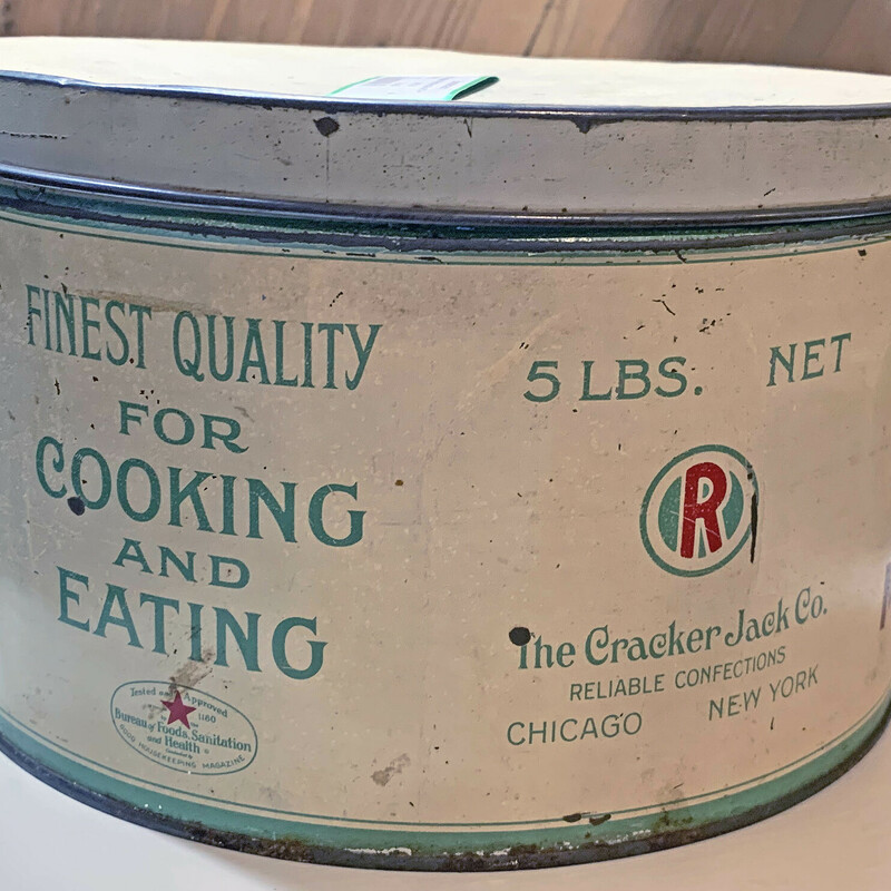 Old Angelus Marshmallow Tin - $65.
10 In Wide x 6 In Tall
Product of The Cracker Jack Co.