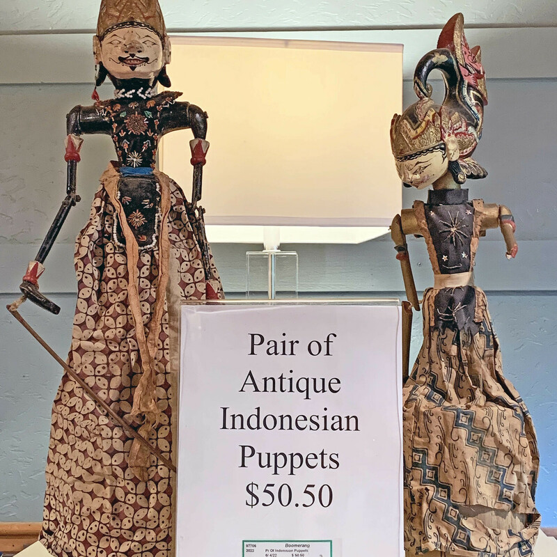 Pair of Antique Indonisian Puppets - $50.50