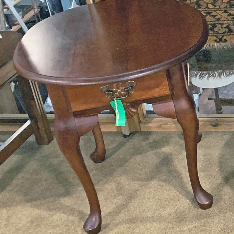 Cherry End Table
With Drawer
25 In x 18 In x 22 In Tall
$48.50