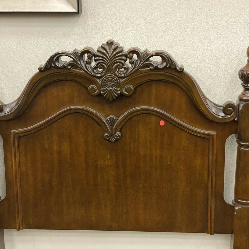 Carved Twin Bed