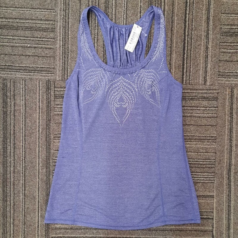 Tank With White Design, Blue, Size: 4 in Brand New Condition!