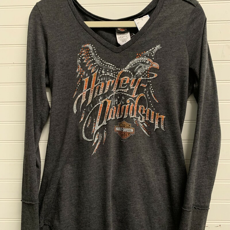 Harley Davidson Longsleev, Gray, Size: M
