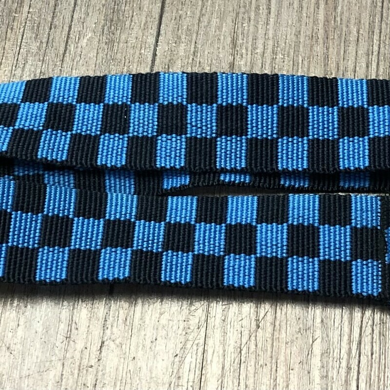 Checkered Belt, Blue, Size: Toddler