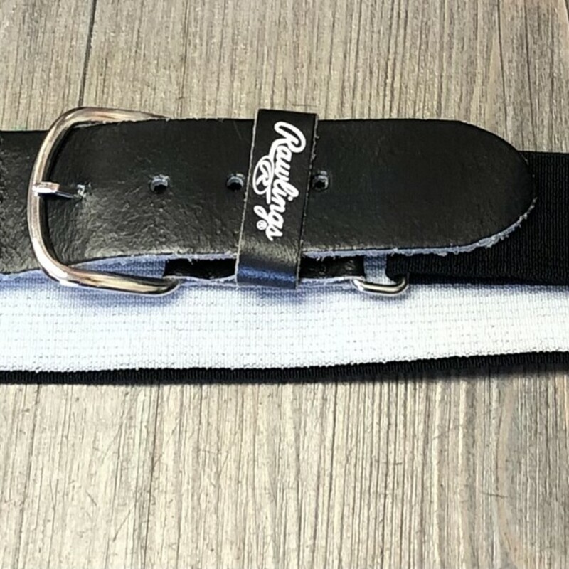 Rawlings Baseball Belt, Black, Size: 30 Inch