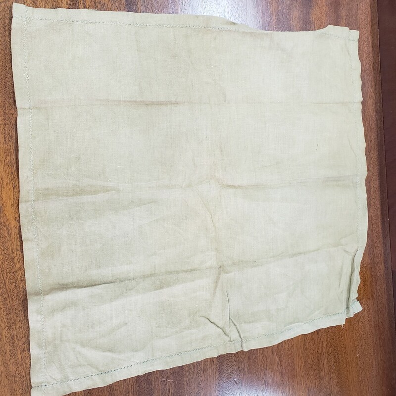 WWI Handkerchief, OD Green, Size: 14x16