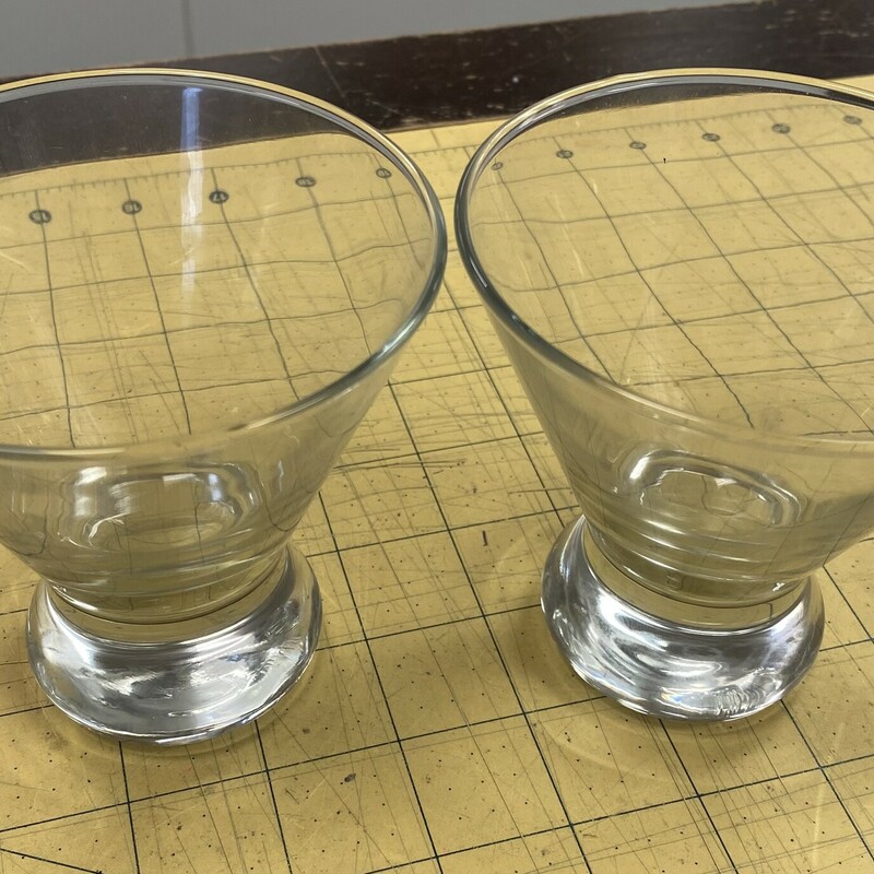2x Low Coupe Glasses