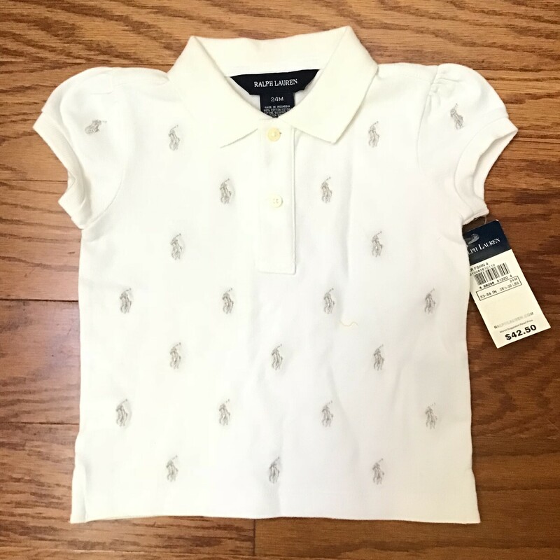 Ralph Lauren Shirt NEW, White, Size: 24m

brand new with tag

original retail $42

ALL ONLINE SALES ARE FINAL.
NO RETURNS
REFUNDS
OR EXCHANGES

PLEASE ALLOW AT LEAST 1 WEEK FOR SHIPMENT. THANK YOU FOR SHOPPING SMALL!