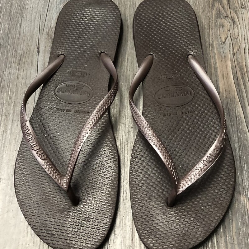 Havaianas Flip Flop, Brown, Size: 9Y
Original Size  39 Size