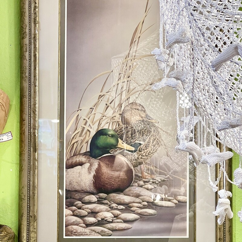 Sherrie Russell Meline signed  duck print
Size: 32x24