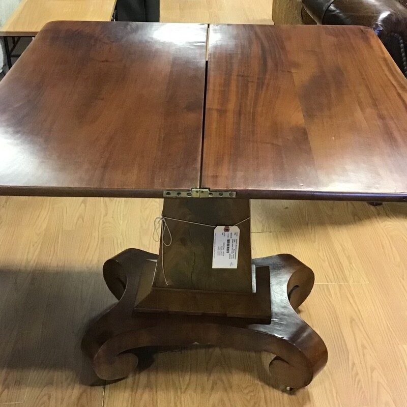 Empire Game Table Opens, Mahog, Antique
Size: 36in x 17.5in x 30in
Open size: 35in x 36in x 29in