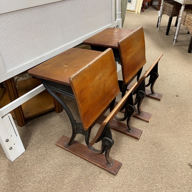 20th Century School Desk, Size: 18x27x24