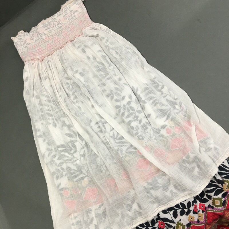 No Brand Tube Maxi, Pattern, Size: Small super cute easy summer cover up, 100% cotton, very light,  lined tube top and unbleached muslin 1/2 slip,  There are no tags, best advise hand wash cold separate line dry.
 Our fit mannequin is a Size 6 38B.
See photos.
7.7 oz