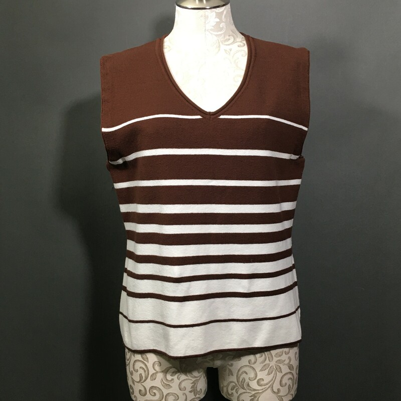 ESS Brown And White, Stripe, Size: Large