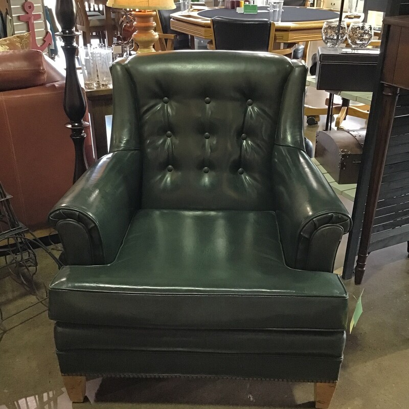 Leather Tufted Armchair
