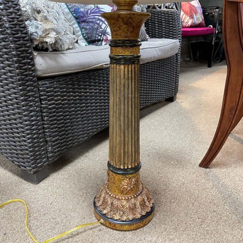 Bronze Buffet Lamps, Pair, Size: 35 Tall
