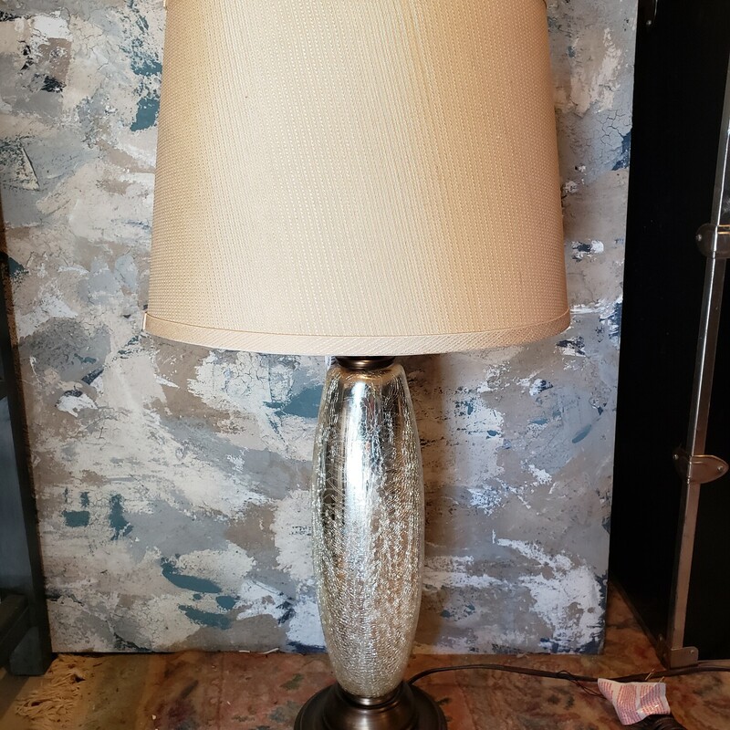 Lamp With Shade, Gold, Size: 29in