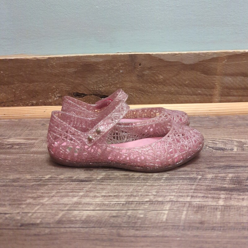 Mini Melissa Latice Mary, Pink, Size: Shoes 9.5