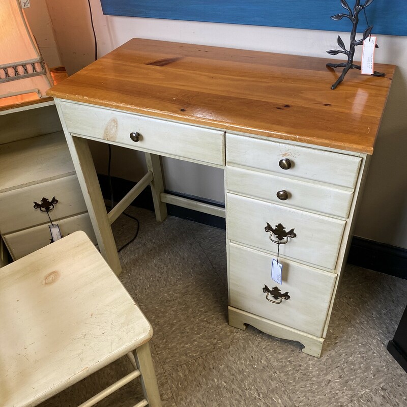 4 Drawer Desk- Wood