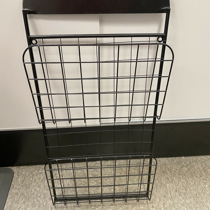 Wire 2 Pocket Wall Rack