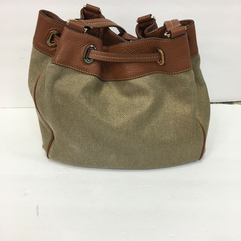 M Kors Purse, Gold ti\\rimmed in saddle tan , Size: None