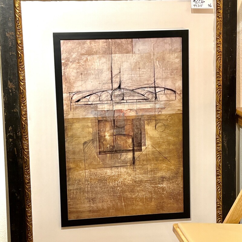 Huge Double Framed Abstract
Size: 44x56