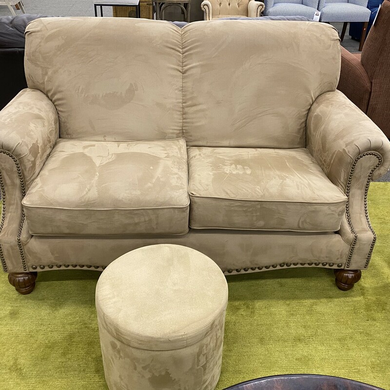 England Loveseat with Ottoman