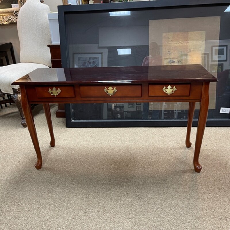 Cherry Console Table, Size: 48x16x26