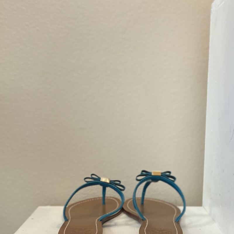 NWT Teal Patent Sandal<br />
Teal/Gld<br />
Size: 9.5 R $150