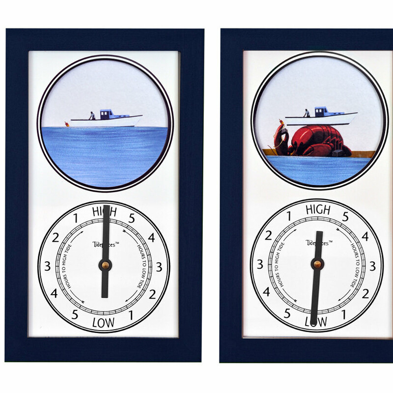 Lobster Boat Tide Clock