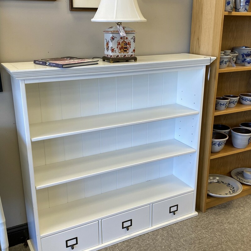 Ballard Designs Shelf Unit, White, Size: 48x12x45