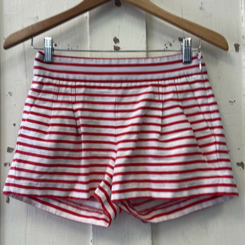 Wht/red Stripe Shorts