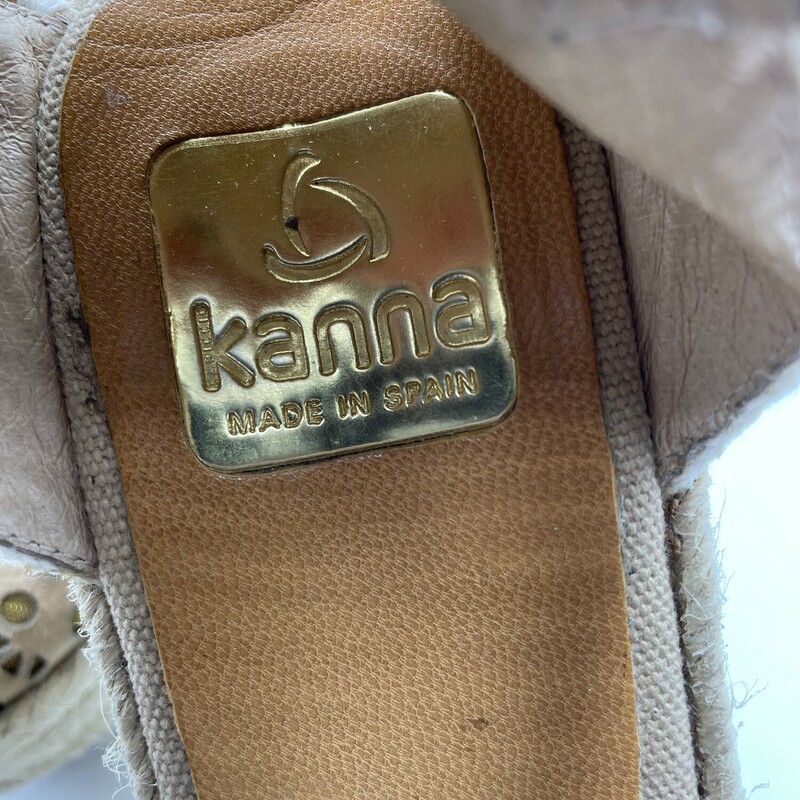 Kanna Spain Wedges, Brown, Size: 9