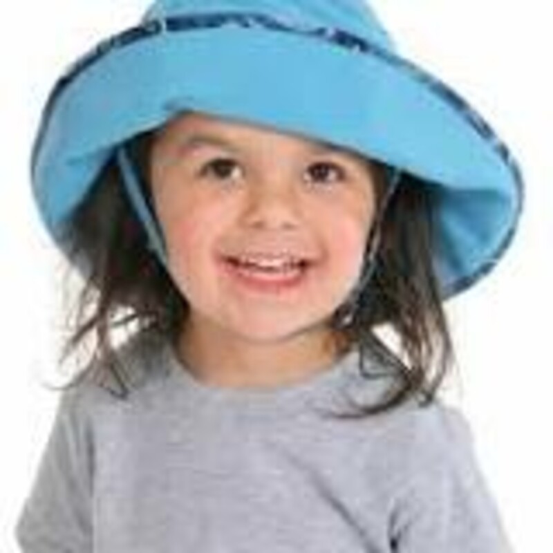 UPF 50+ Adjustable Sun Hat, Niagara Blue, Size: 0-2Y<br />
NEW!<br />
Lightweight - our single layer design makes this hat breathable<br />
Our Widest Brim - your child will have complete coverage under this brim<br />
Break-Away Chinstrap - means this hat stays on with safety<br />
Back toggle - elastic travels around the entire circumference of the hat, which adjusts with a toggle for a custom fit and years of wear.<br />
100% Nylon with UPF 50+ - meaning it blocks 97% of the suns harmful UV rays<br />
Quick Dry - they’re dry in minutes and crushable for easy packing<br />
Machine Washable - durable and easy to love<br />
Made In Canada