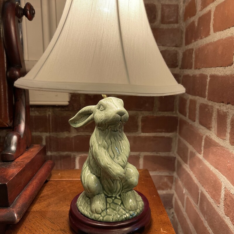 Sm Lamp Green Rabbit