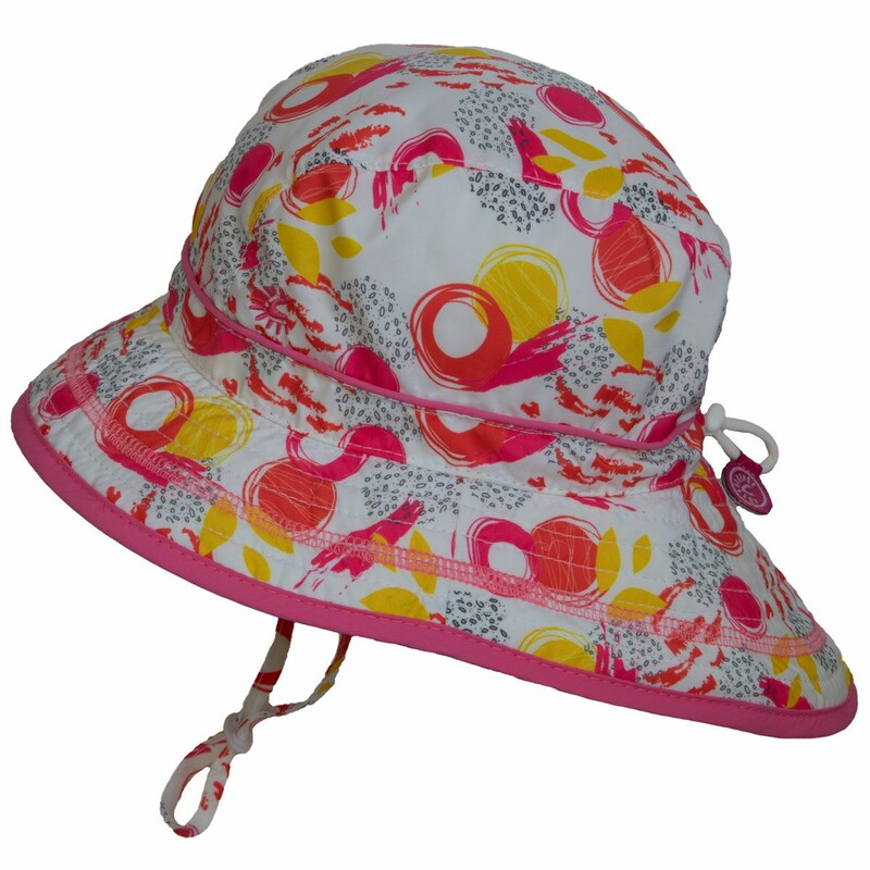 Quick Dry Bucket Hat 6-12, P Print, Size: Outerwear

100% Nylon
Ultimate UV Protection of 50+
Adjustable Crown Keeps Hat On
Extra Wide Brim on Back
Adjustable & Removable Chin Straps
Light Weight