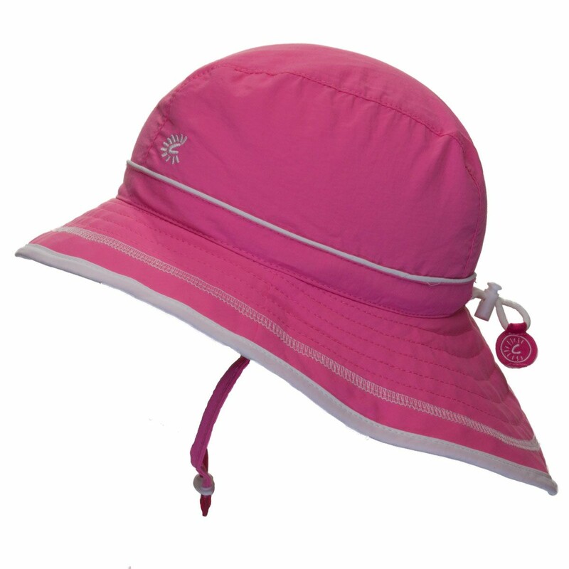 Quick Dry Bucket Hat 6-12, Pink, Size: Outerwear

100% Nylon
Ultimate UV Protection of 50+
Adjustable Crown Keeps Hat On
Extra Wide Brim on Back
Adjustable & Removable Chin Straps
Light Weight