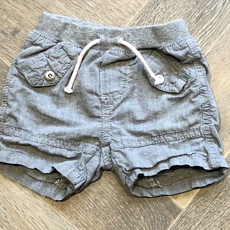 Krickets Baby Shorts, Grey, Size: 6M