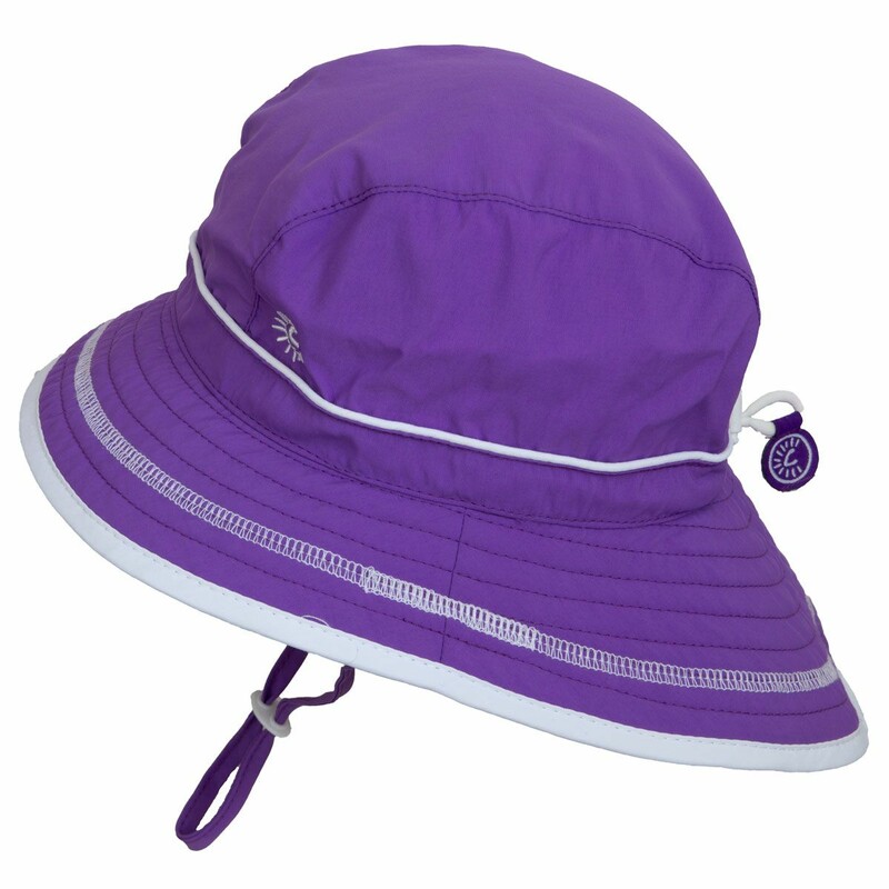 Bucket Hat 12-18 Mos V, Violet, Size: Outerwear

100% Nylon
Ultimate UV Protection of 50+
Adjustable Crown Keeps Hat On
Extra Wide Brim on Back
Adjustable & Removable Chin Straps
Light Weight