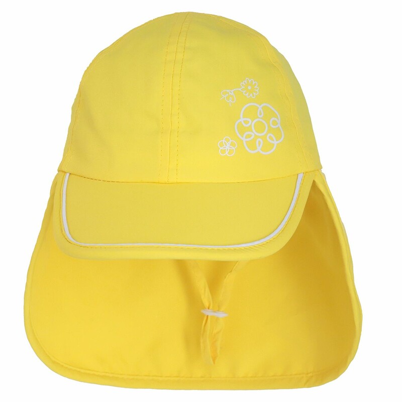 Hat With Flap Yellow 18-3