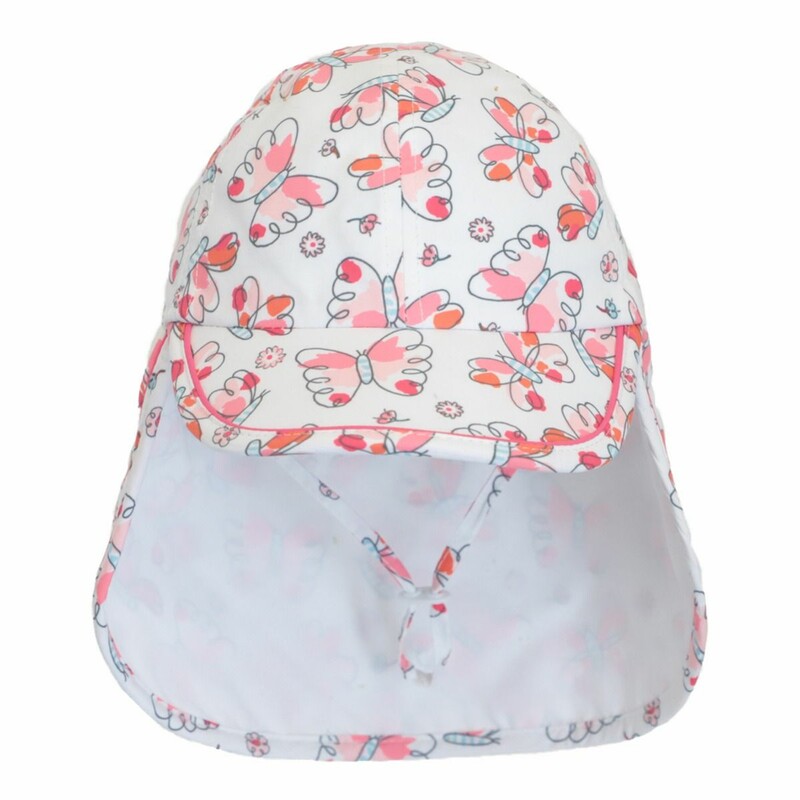Hat With Flap BTRF 12-18m, G-White, Size: Hat