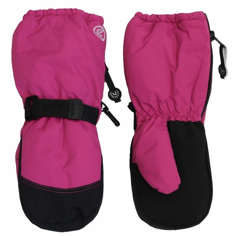 Waterproof Mitts Size2-4, Pink, Size: Outerwear

Shell :
100% nylon waterproof with breathable coating
Lining :
100% polyester, soft anti-pilling brushed microfleece
Insulation :
100% polyester microfiber

FEATURES

Long YKK Zipper for Easy Dressing and Tight Fit Over Sleeves
Adjustable Velcro Wrist Strap
Rubber Palm & Thumb
Extra Length Cuffs to Cover Sleeves