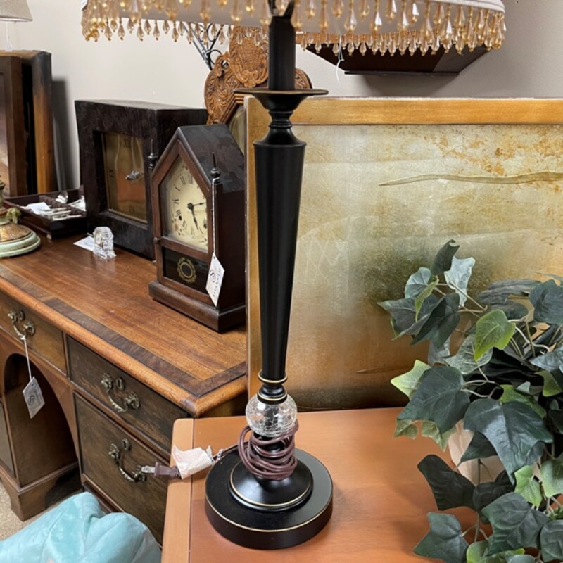 Black Buffet Lamp, Size: 31 Tall