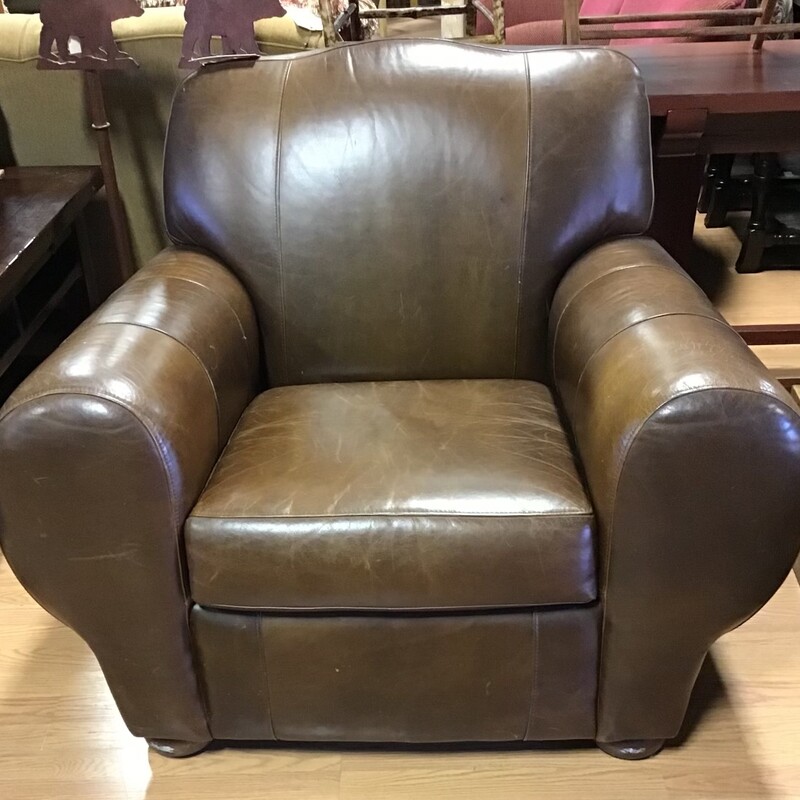 Leather Chair, Brown, Large
Size: 45in x 36in x 36in