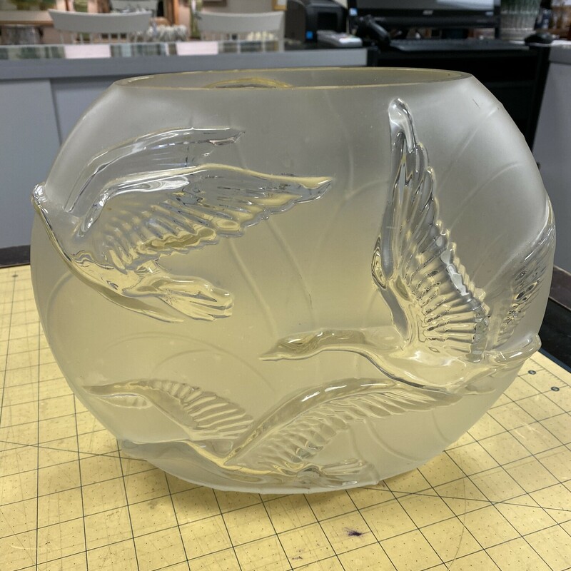 Phoenix Glass Bird Vase